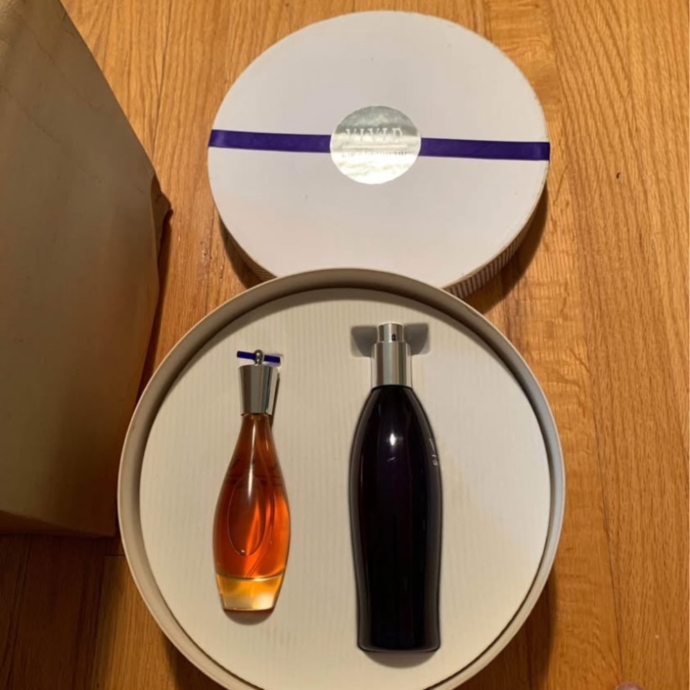 Vivid by  Liz Claiborne gift set containing two bottles of fragrance. New in box